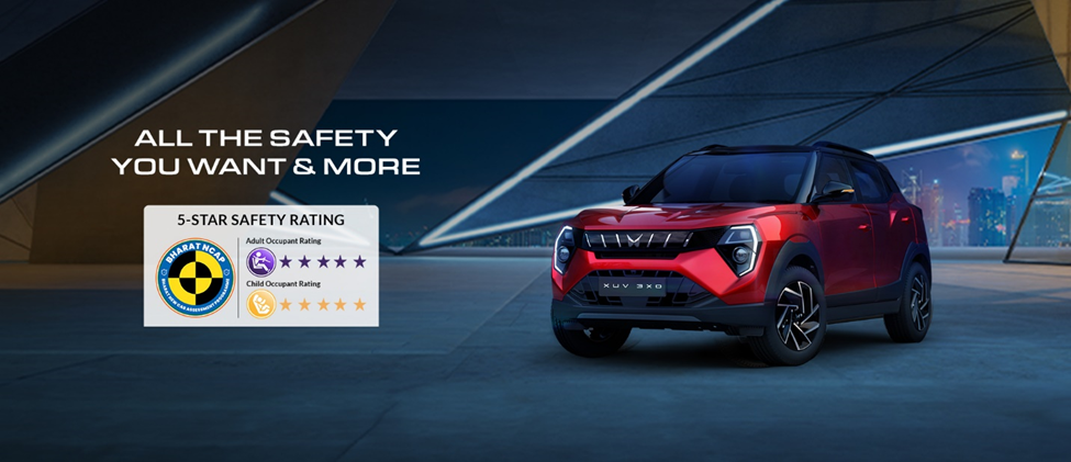 5-Star Safety Rating: XUV 3XO